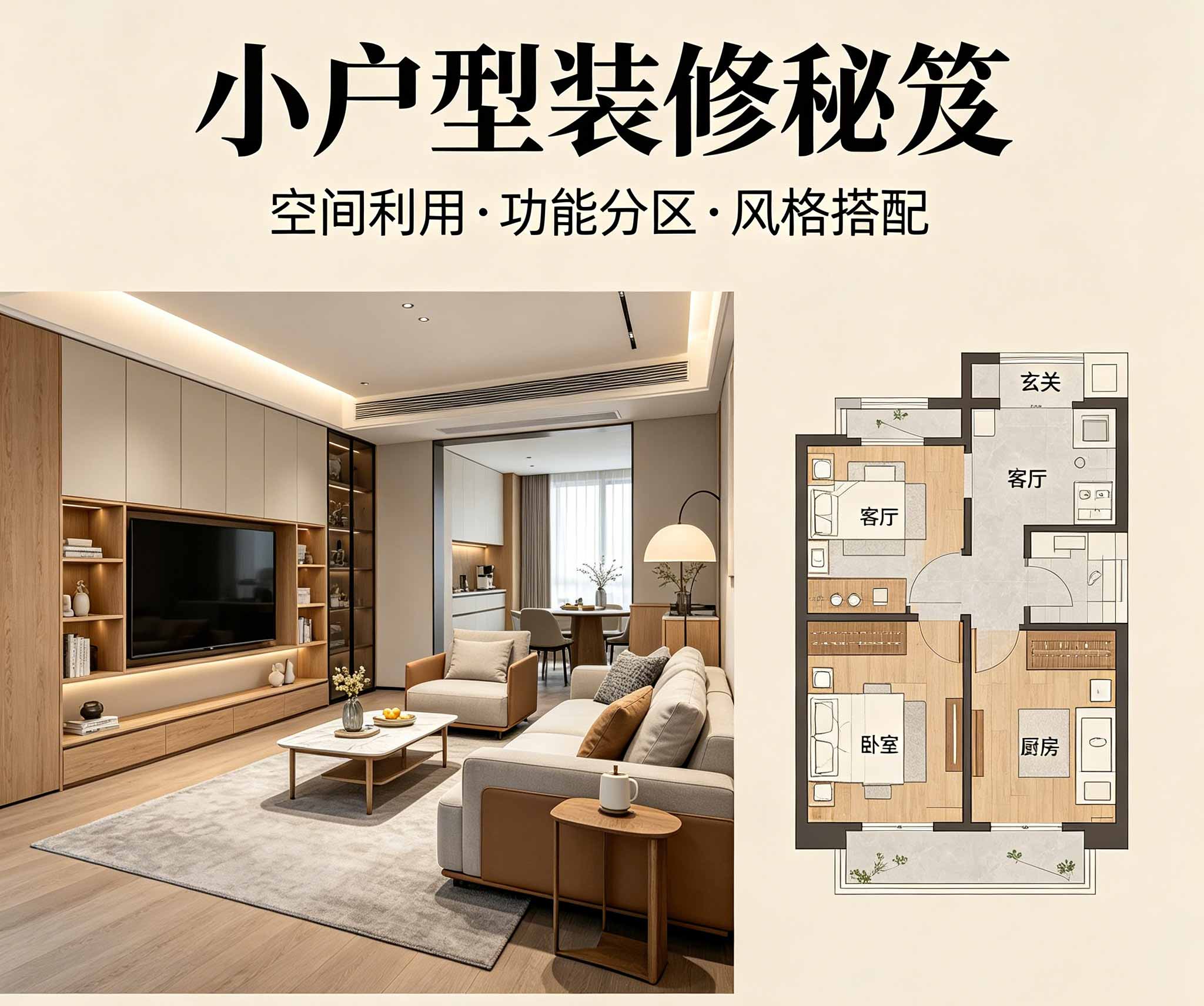 房子小怎么装？我踩过坑后才悟出的几条原则！