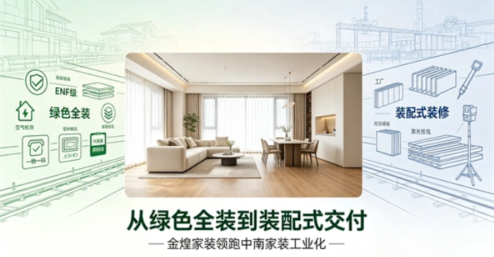 从绿色全装到装配式交付：金煌家装双体系升级，领跑家装工业化新赛道